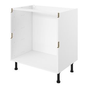 GoodHome Caraway Innovo White Drawer Base cabinet, (W)1000mm