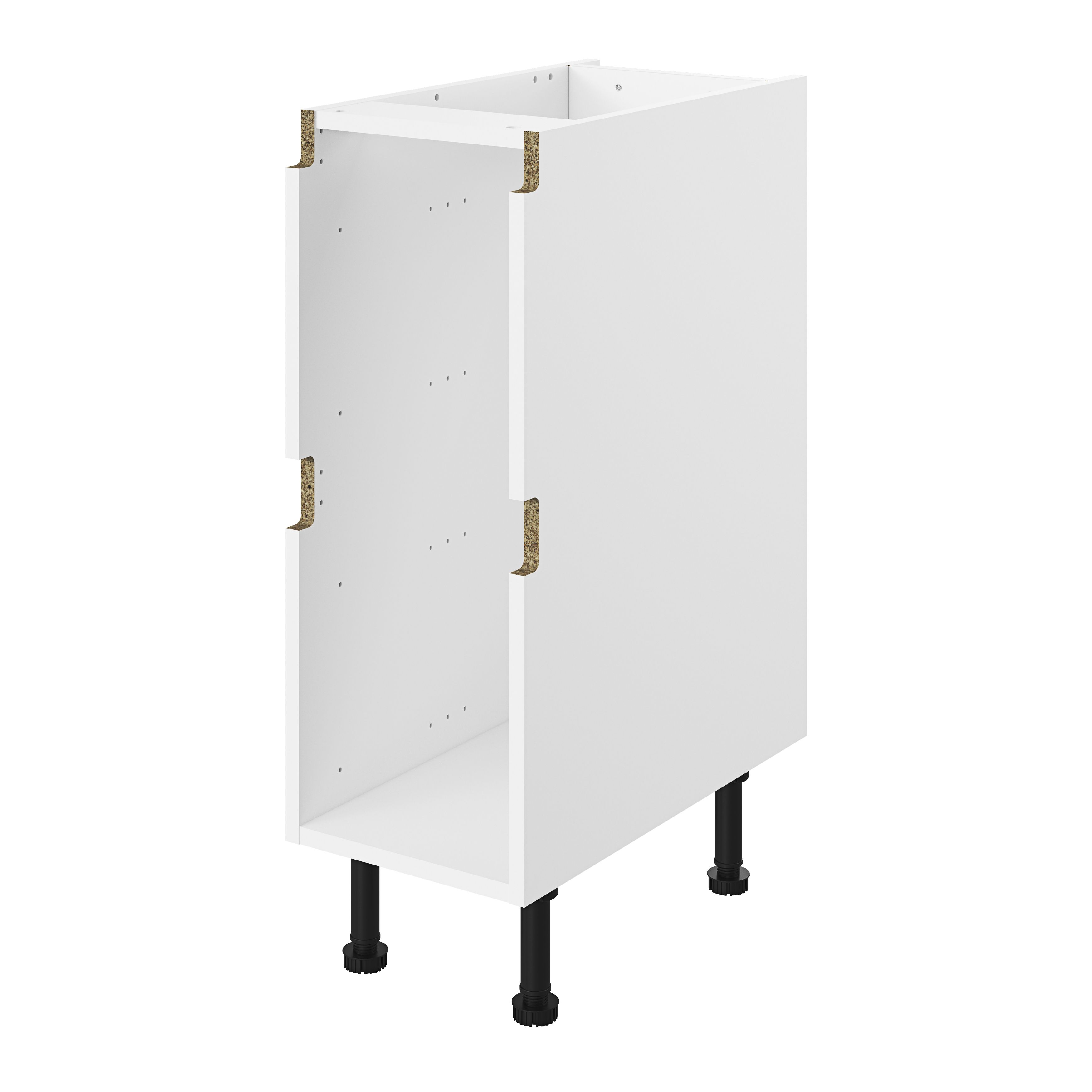 GoodHome Caraway Innovo White Drawer Base cabinet, (W)300mm