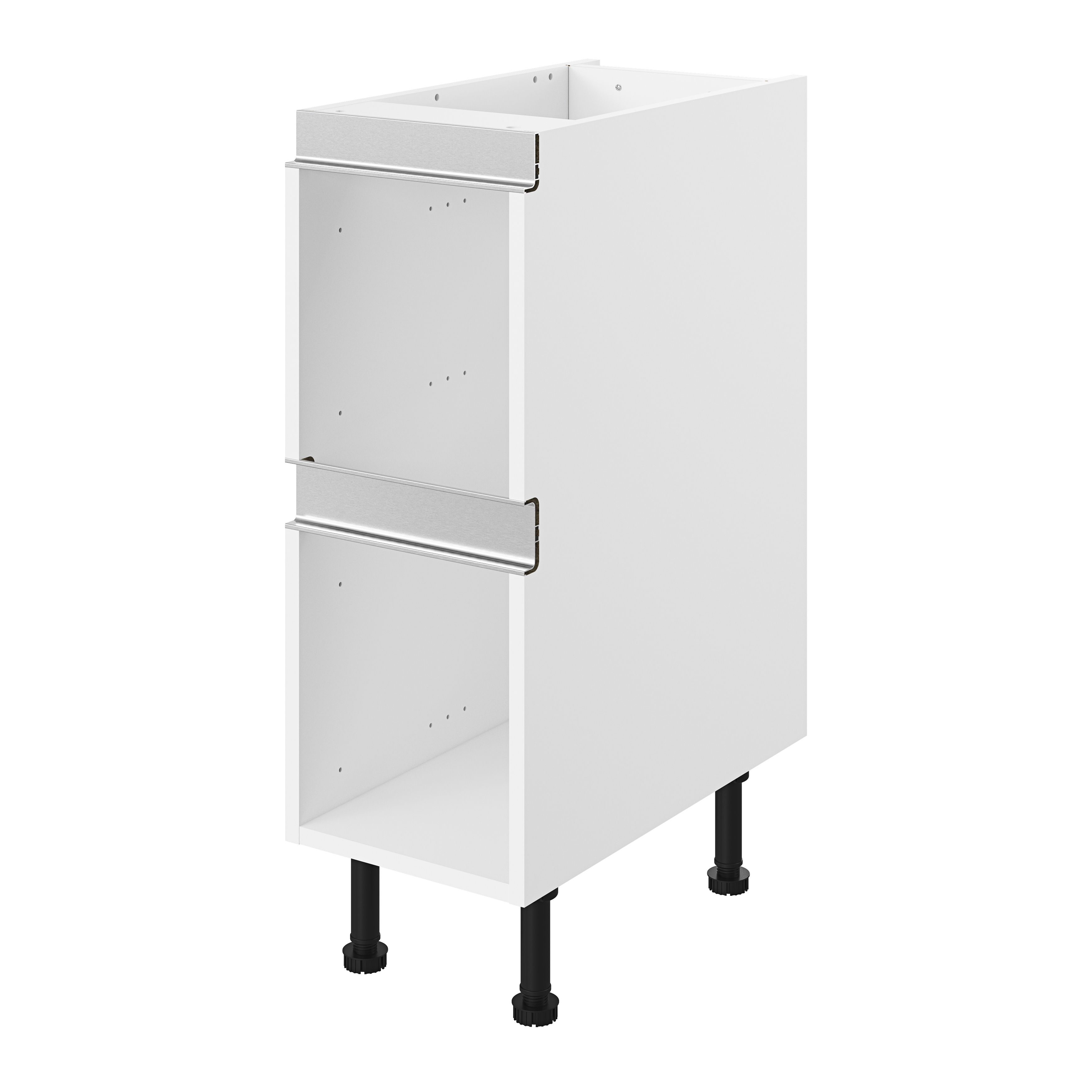 GoodHome Caraway Innovo White Drawer Base cabinet, (W)300mm