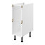 GoodHome Caraway Innovo White Drawer Base cabinet, (W)300mm