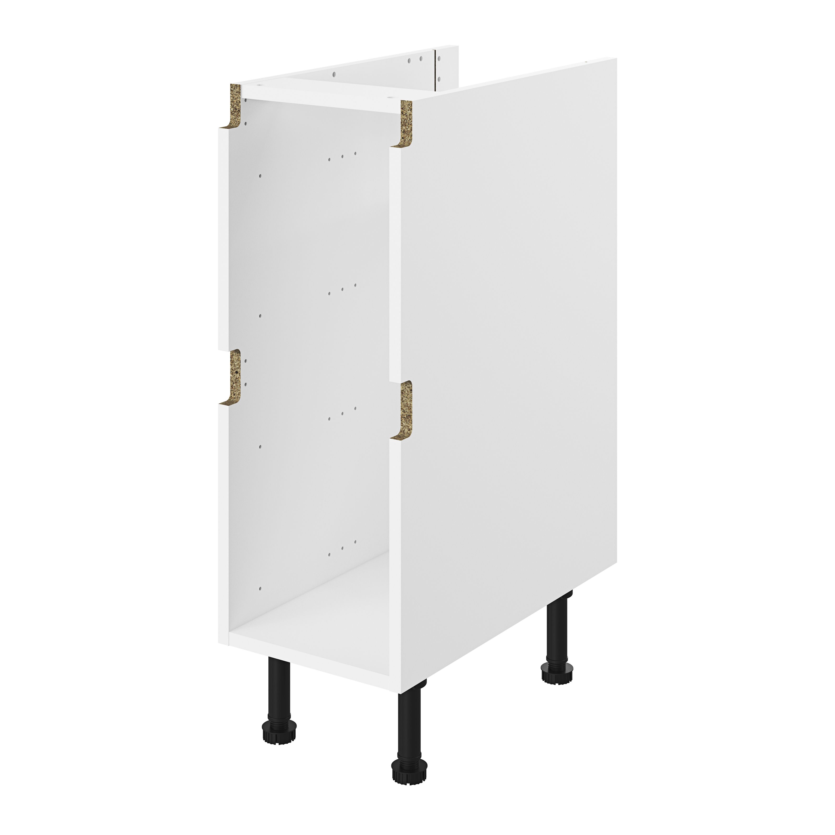 GoodHome Caraway Innovo White Drawer Base cabinet, (W)300mm