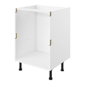 GoodHome Caraway Innovo White Drawer Base cabinet, (W)800mm