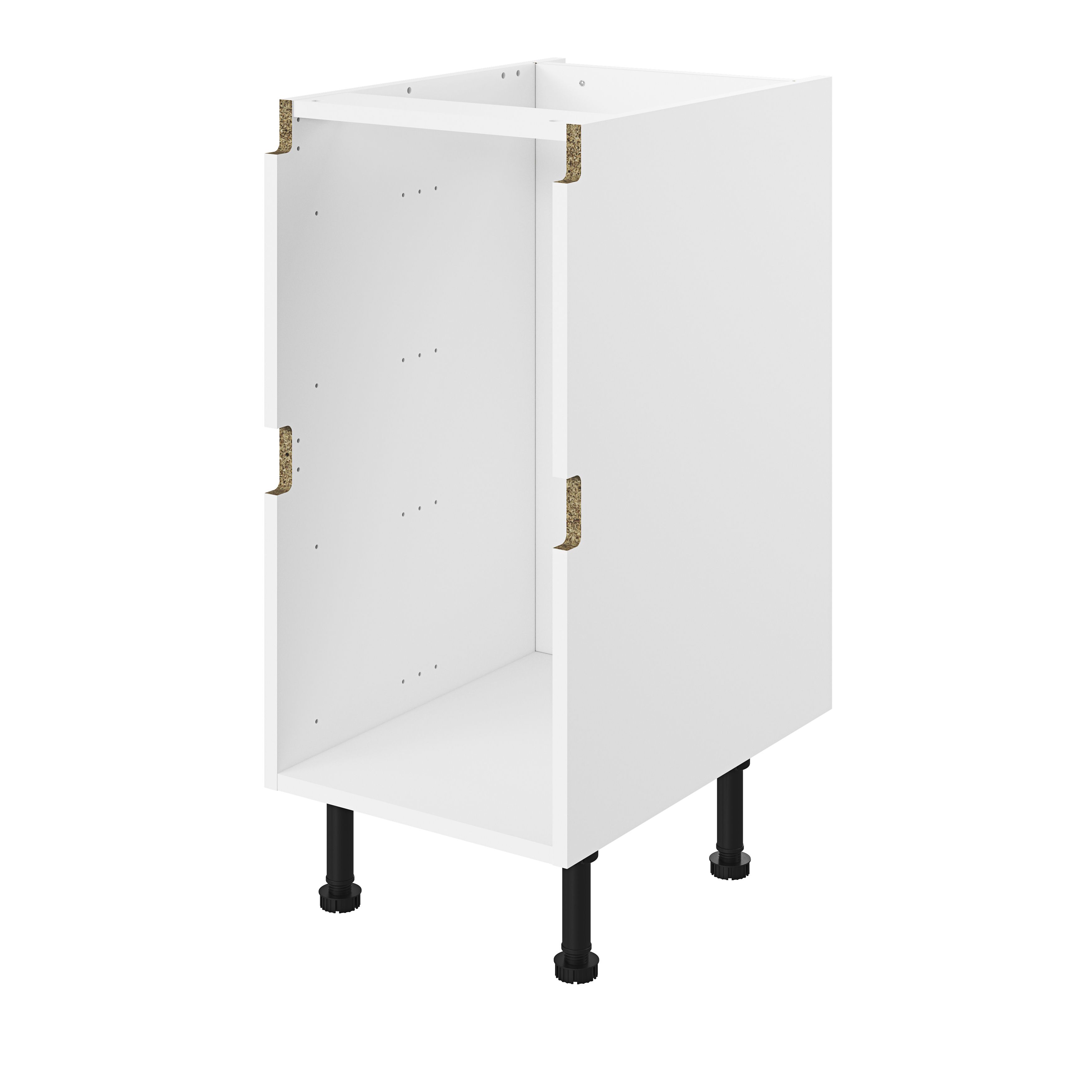 GoodHome Caraway Innovo White Drawer Base unit, (W)400mm