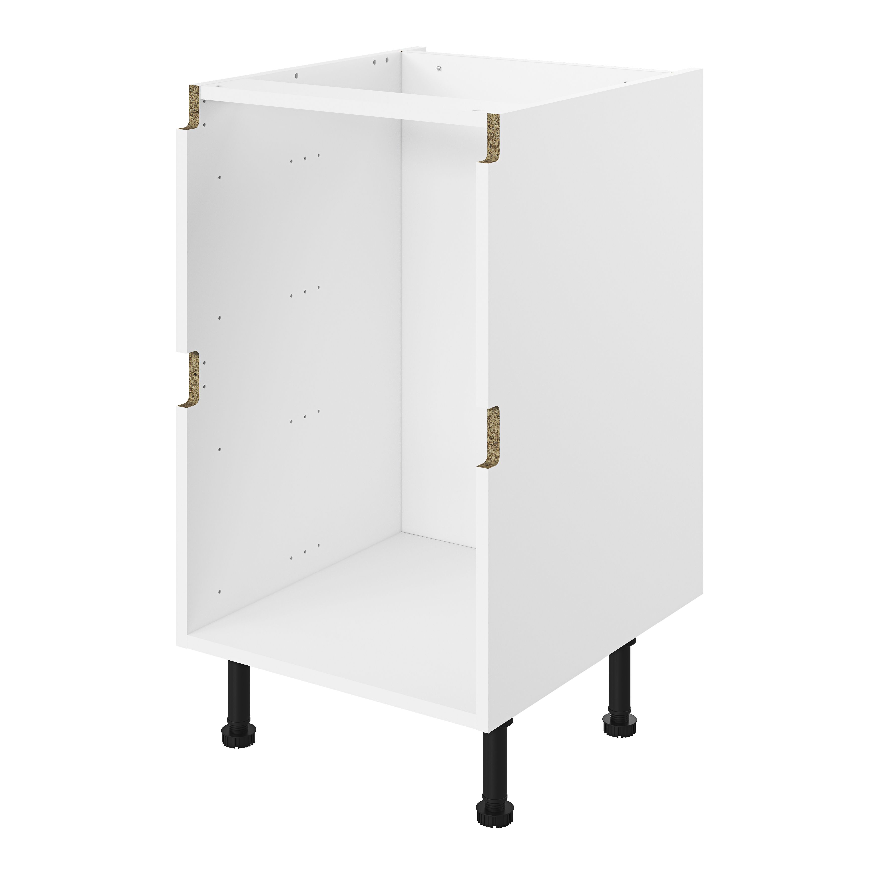 GoodHome Caraway Innovo White Drawer Base unit, (W)500mm