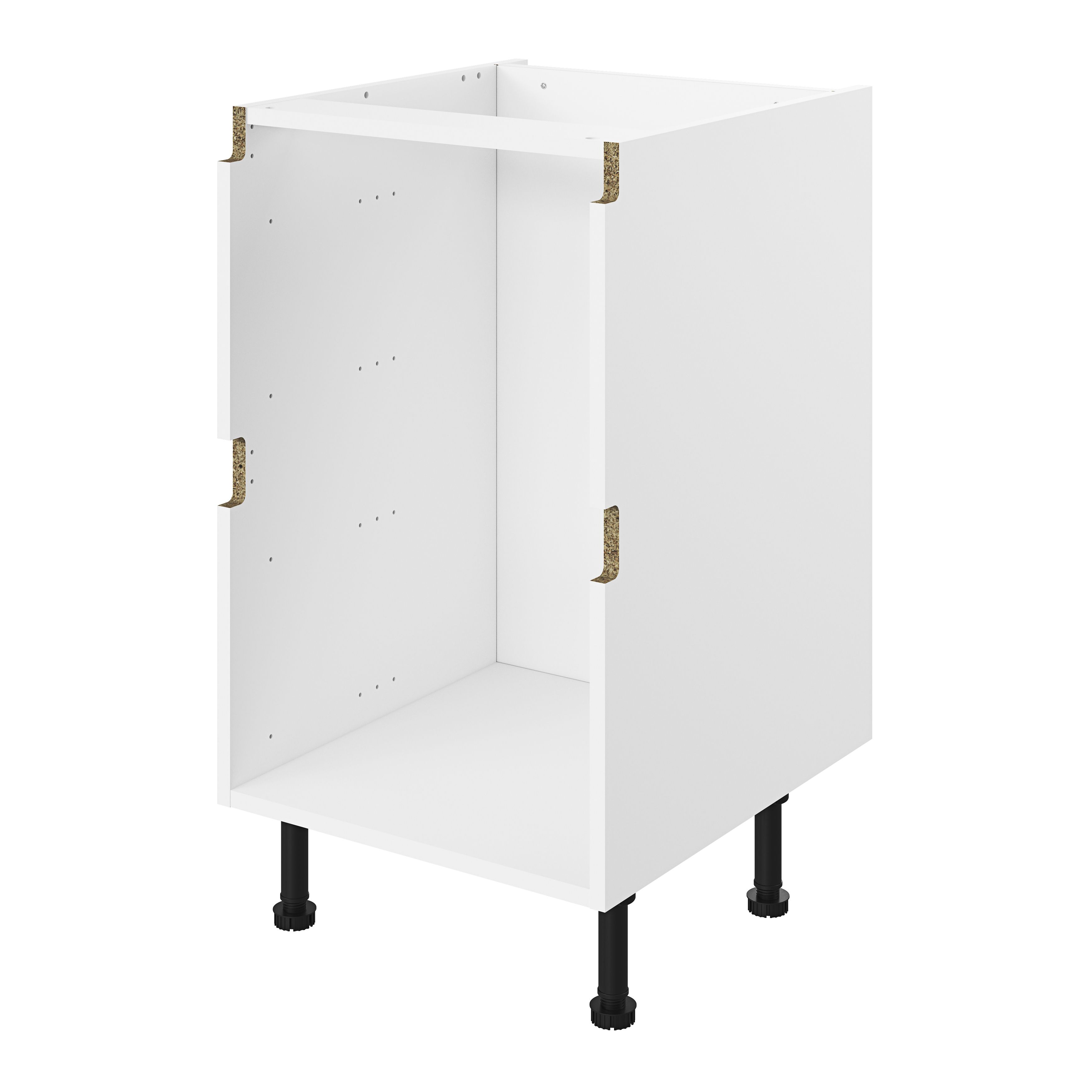 GoodHome Caraway Innovo White Drawer Base unit, (W)600mm