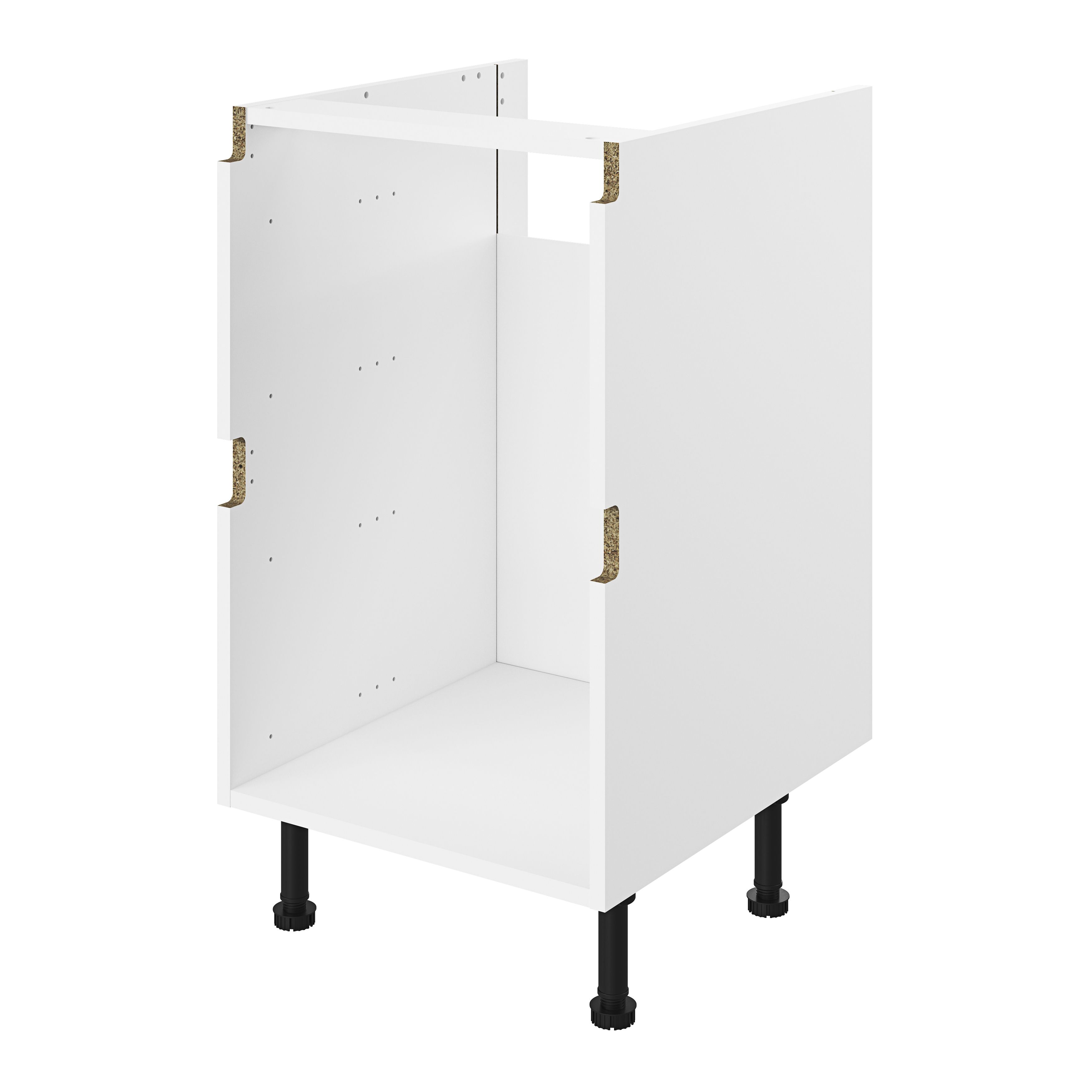 GoodHome Caraway Innovo White Drawer Base unit, (W)600mm
