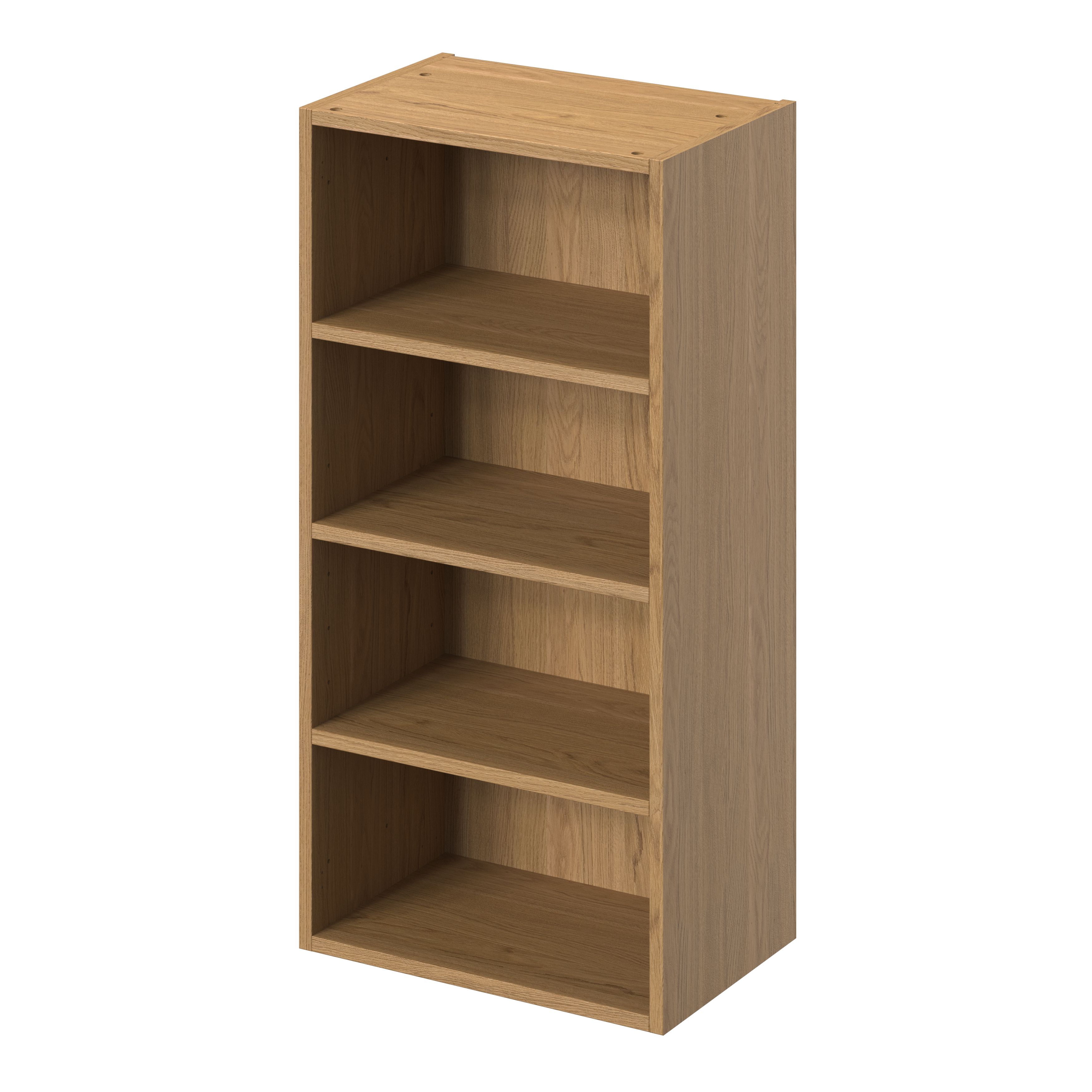 GoodHome Caraway Matt Oak effect Brown Standard Wall unit, (W)500mm (D)320mm