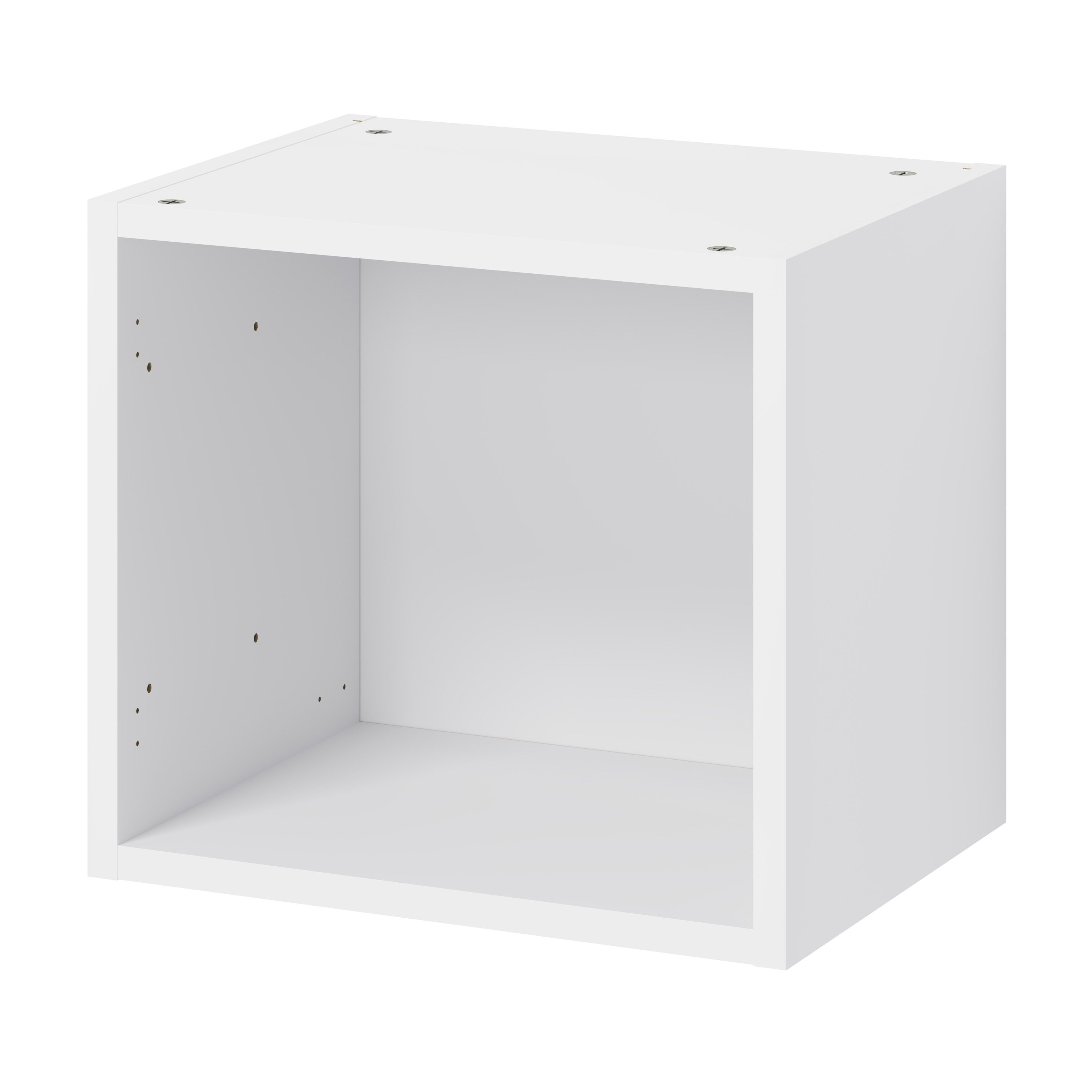 GoodHome Caraway Matt White Bridging Wall cabinet, (W)400mm (D)320mm