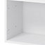 GoodHome Caraway Matt White Bridging Wall cabinet, (W)400mm (D)320mm