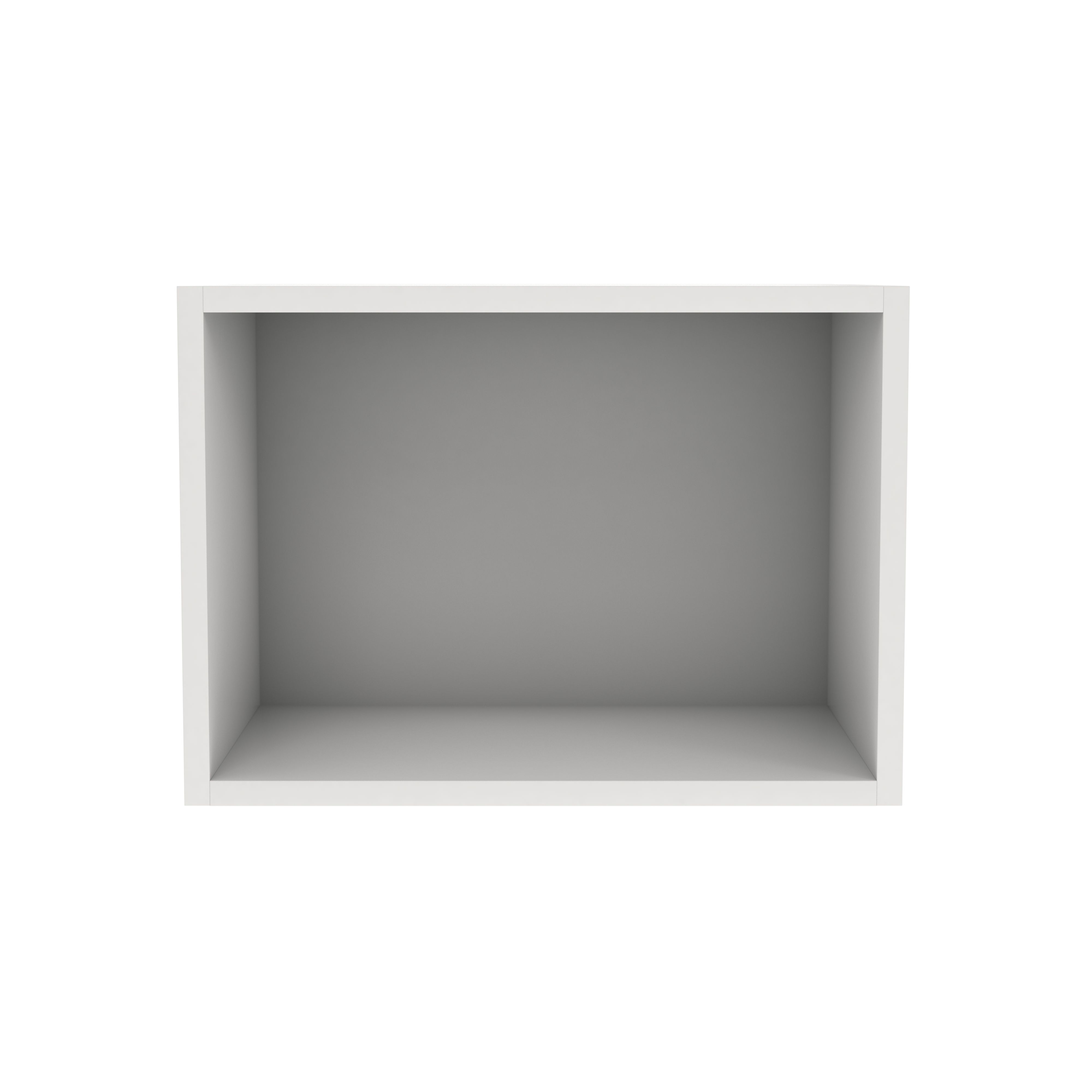 GoodHome Caraway Matt White Bridging Wall cabinet, (W)500mm (D)320mm