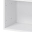 GoodHome Caraway Matt White Bridging Wall cabinet, (W)500mm (D)320mm