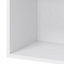 GoodHome Caraway Matt White Bridging Wall cabinet, (W)500mm (D)340mm