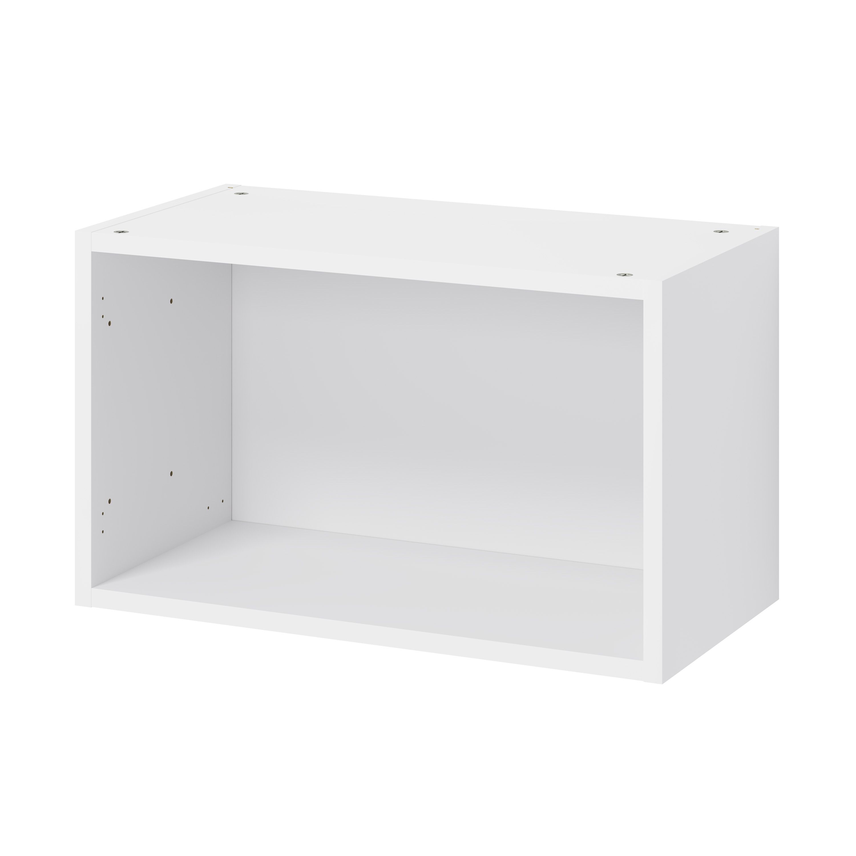 GoodHome Caraway Matt White Bridging Wall cabinet, (W)600mm (D)320mm