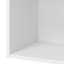 GoodHome Caraway Matt White Bridging Wall cabinet, (W)600mm (D)340mm