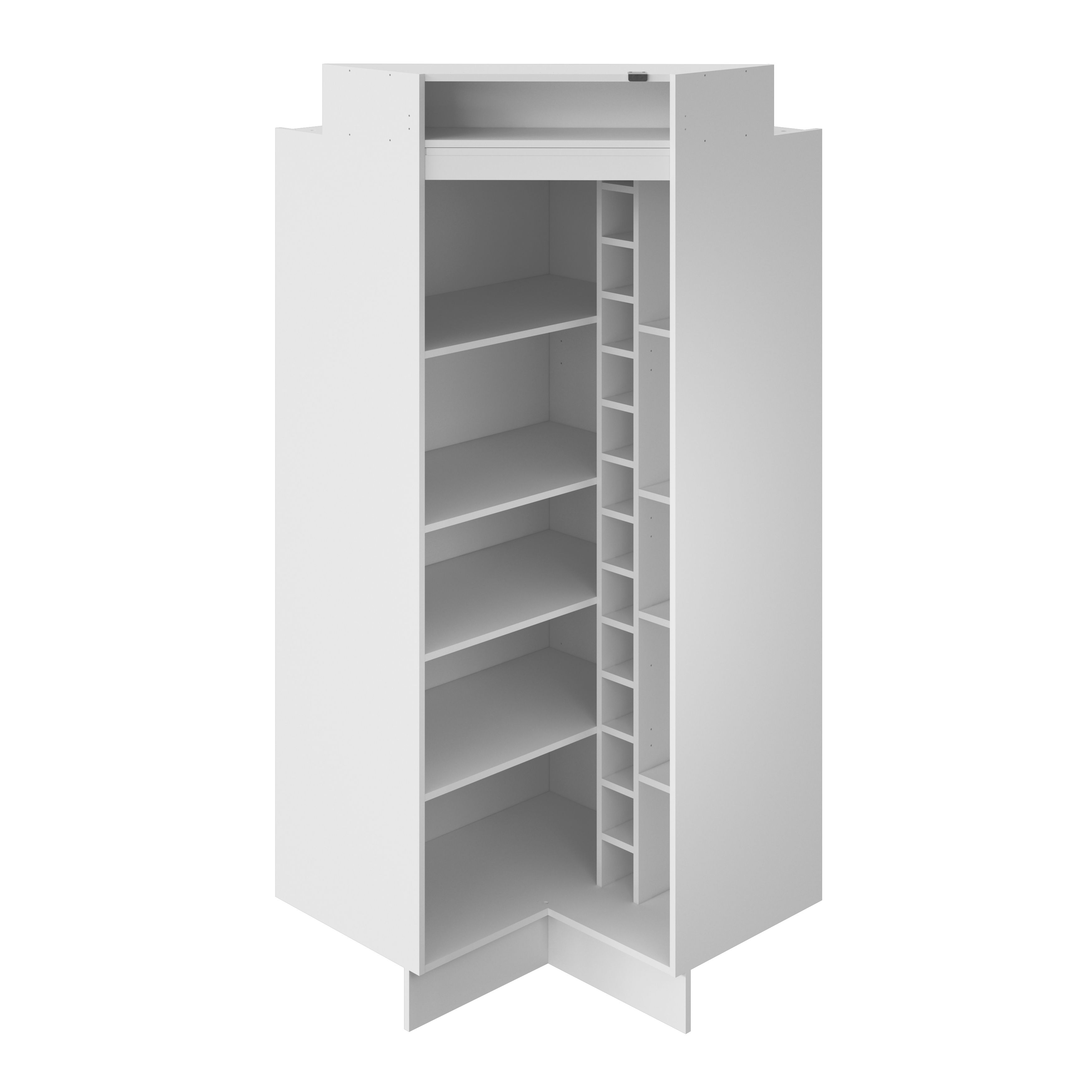 GoodHome Caraway Matt White Cabinet Larder shelf pack, (W)1007mm (D)250mm