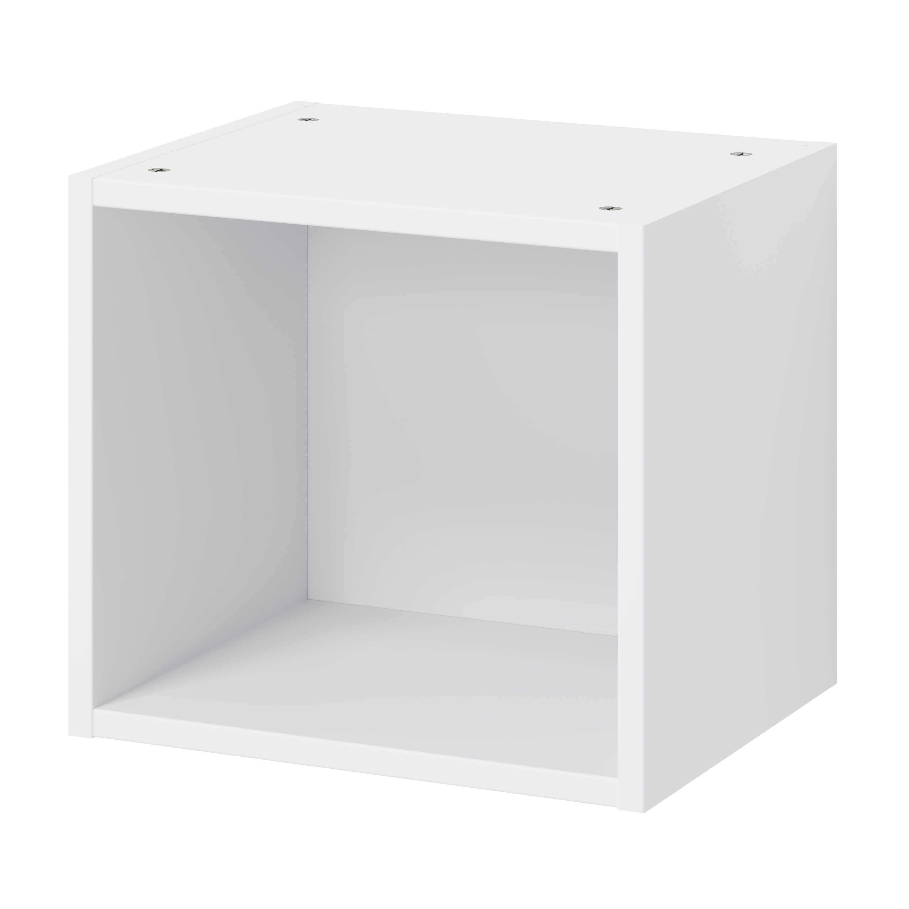 GoodHome Caraway Matt White Open Bridging cabinet, (W)400mm (D)340mm