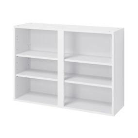 GoodHome Caraway Matt White Standard Wall cabinet, (W)1000mm (D)320mm