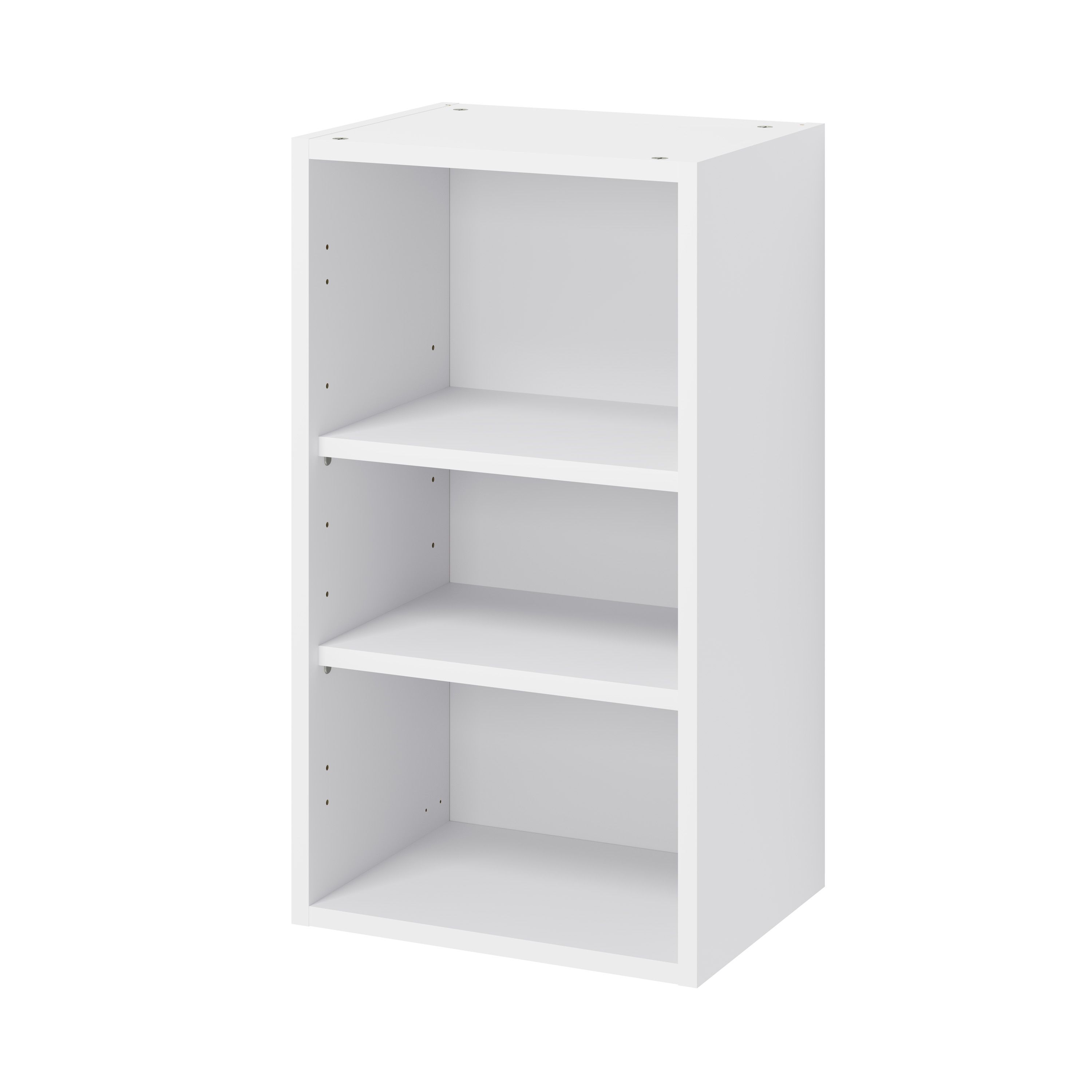 GoodHome Caraway Matt White Standard Wall cabinet, (W)400mm (D)320mm