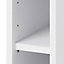 GoodHome Caraway Matt White Tall Wall cabinet, (W)150mm (D)320mm