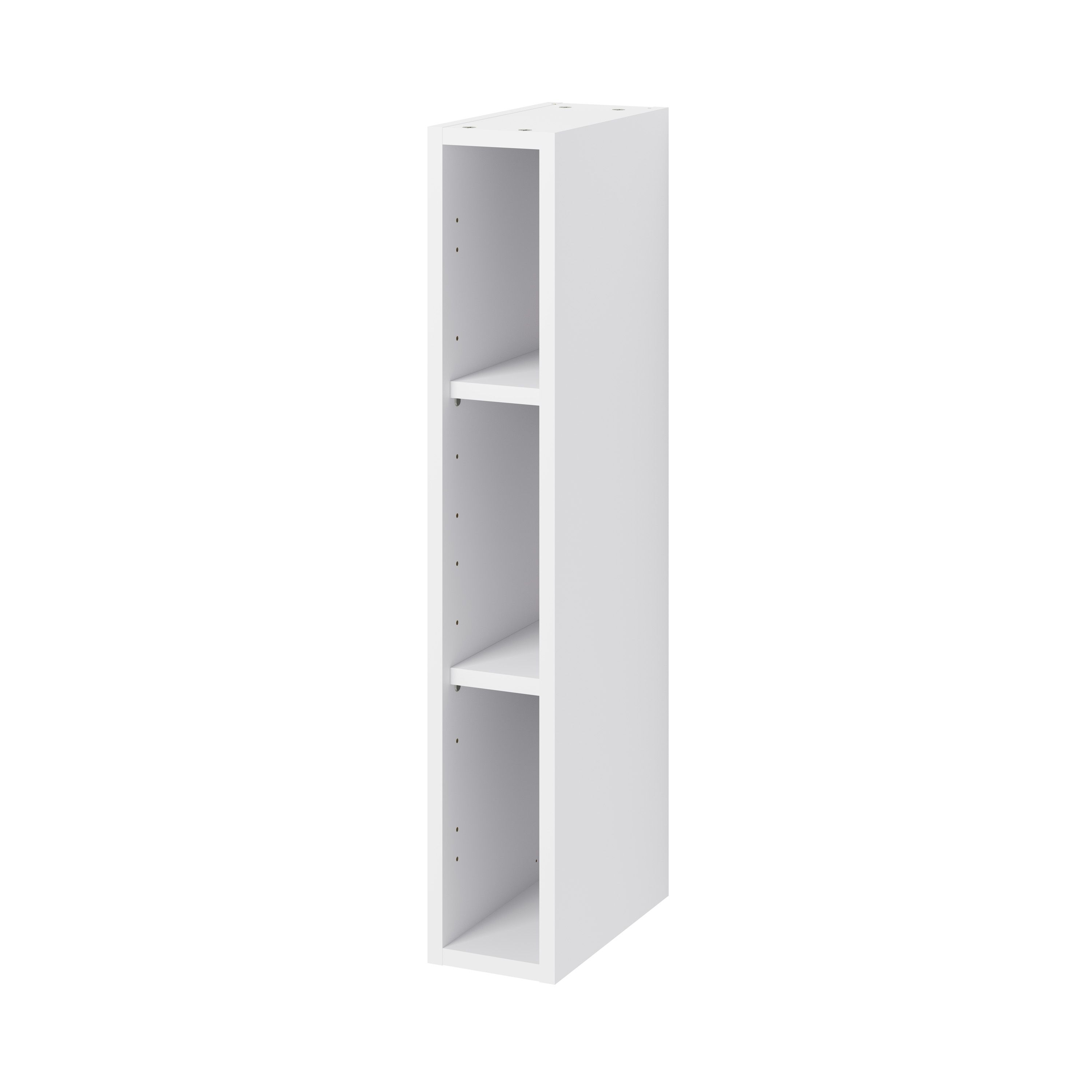 Goodhome Caraway Matt White Tall Wall Cabinet W 250mm Diy At B Q
