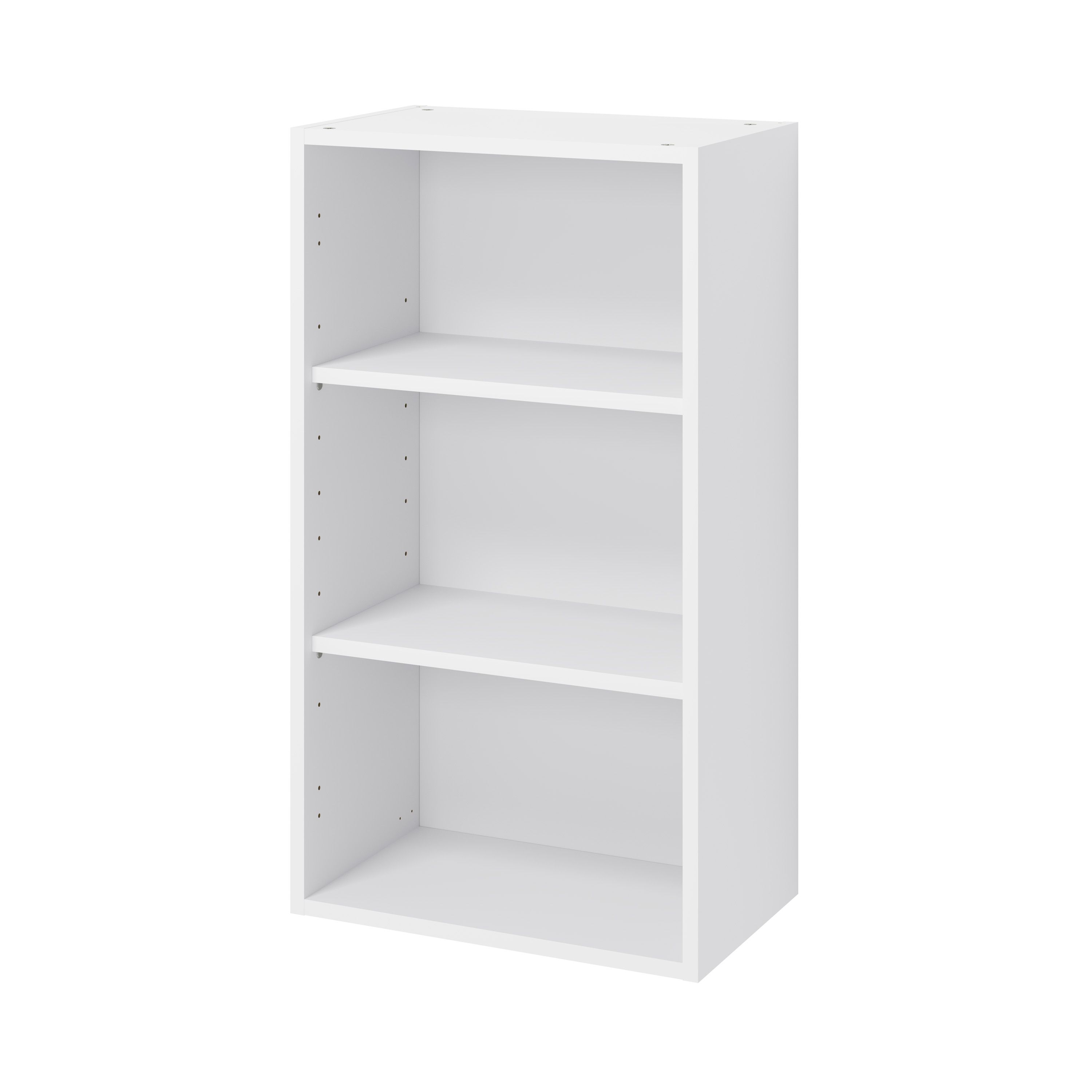 GoodHome Caraway Matt White Tall Wall cabinet, (W)500mm (D)320mm