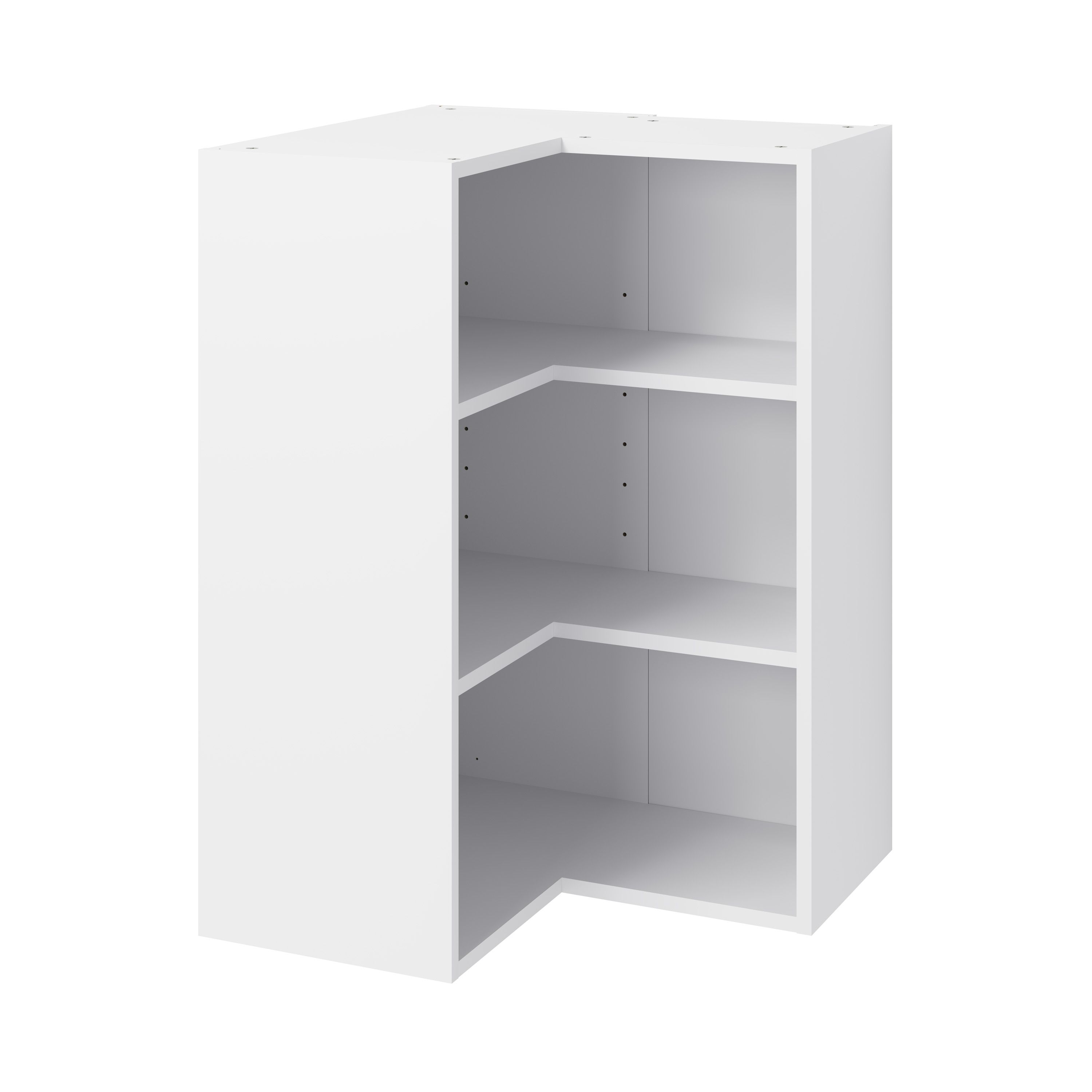 GoodHome Caraway Matt White Tall Wall cabinet, (W)630mm ...