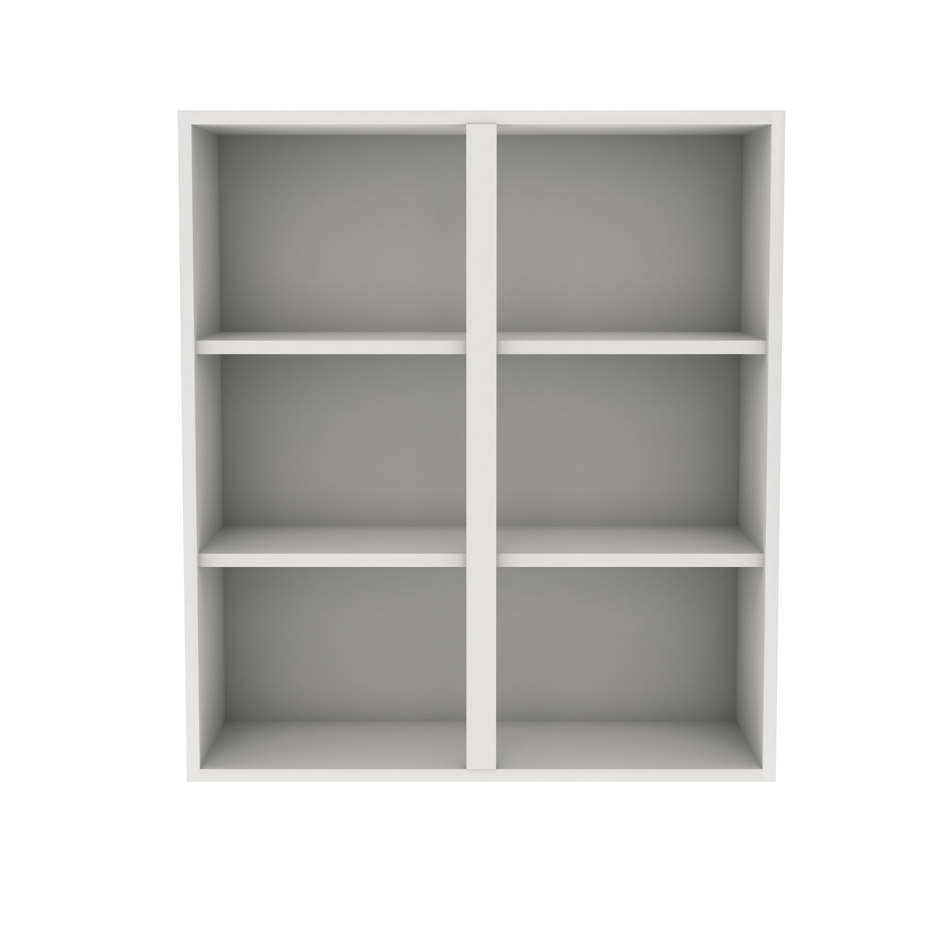 GoodHome Caraway Matt White Tall Wall cabinet, (W)800mm (D)320mm