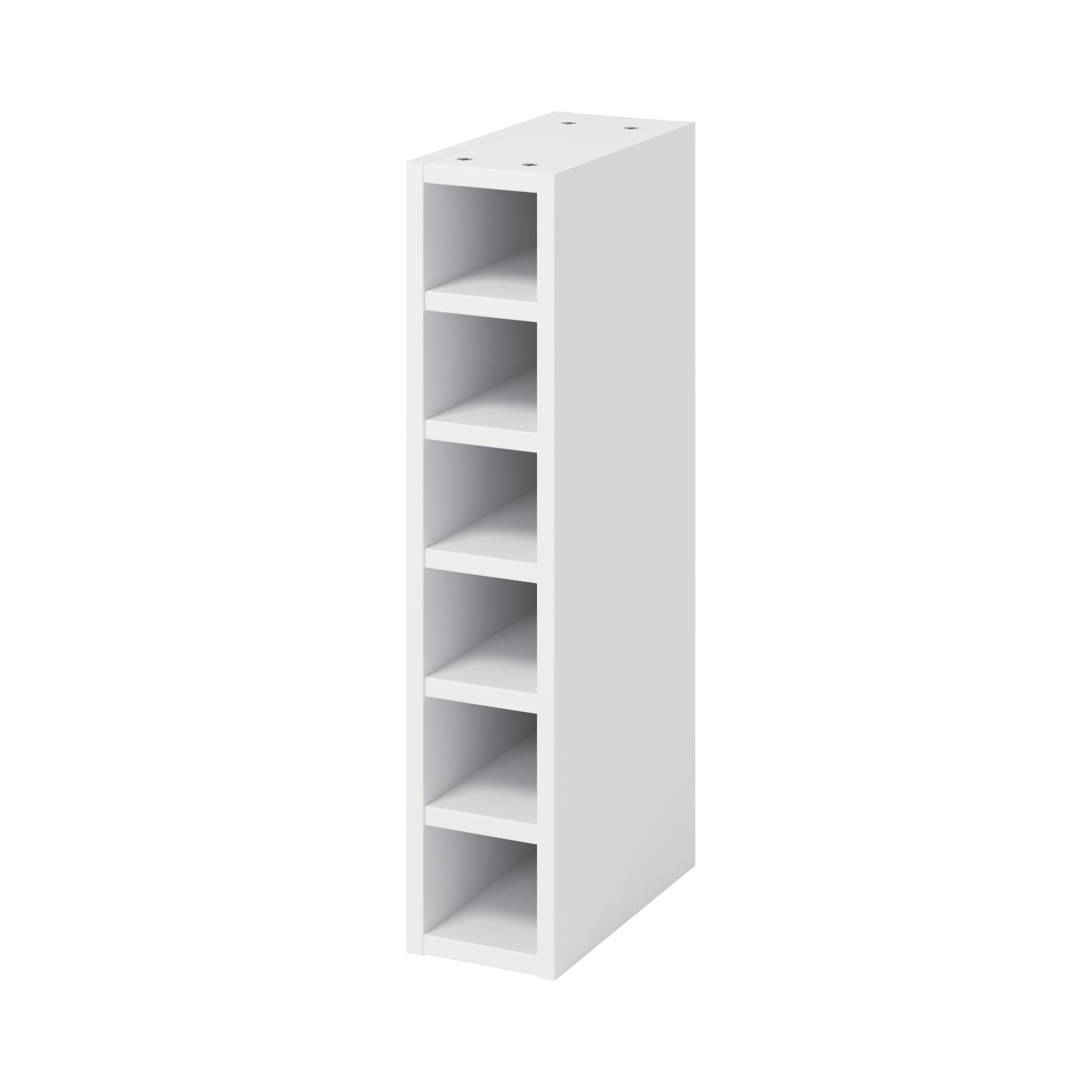 GoodHome Caraway Matt White Wine rack, (H)720mm (W)150mm