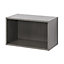 GoodHome Caraway Oak effect Grey Bridging Wall cabinet, (W)600mm (D)340mm