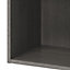 GoodHome Caraway Oak effect Grey Bridging Wall cabinet, (W)600mm (D)340mm