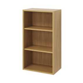 GoodHome Caraway Oak effect Tall Wall cabinet, (W)500mm (D)320mm