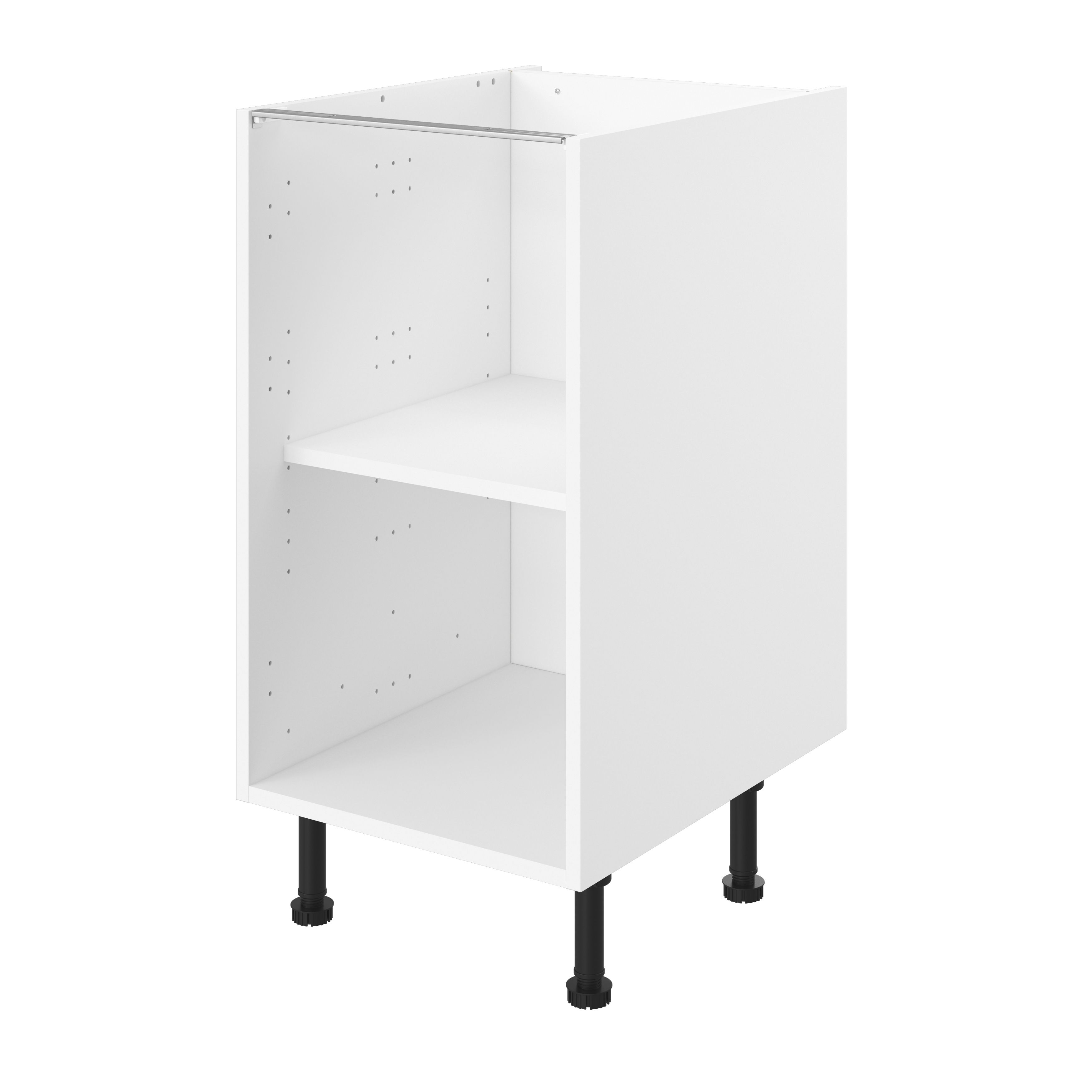 GoodHome Caraway White Base cabinet, (W)450mm