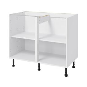 GoodHome Caraway White Base unit, (W)1000mm