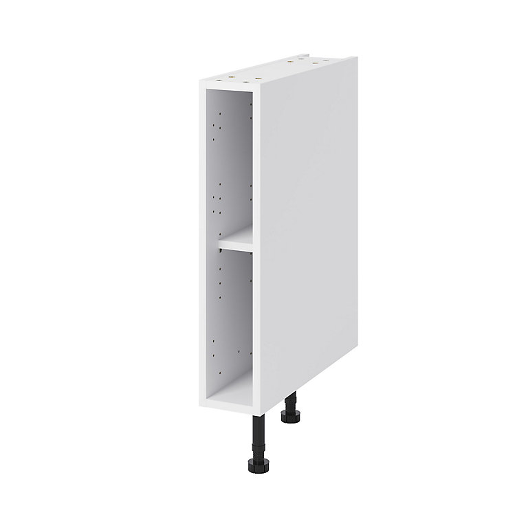White Flat Pack Kitchen Base Units/Cabinets 300mm Carcass 150mm-1000mm