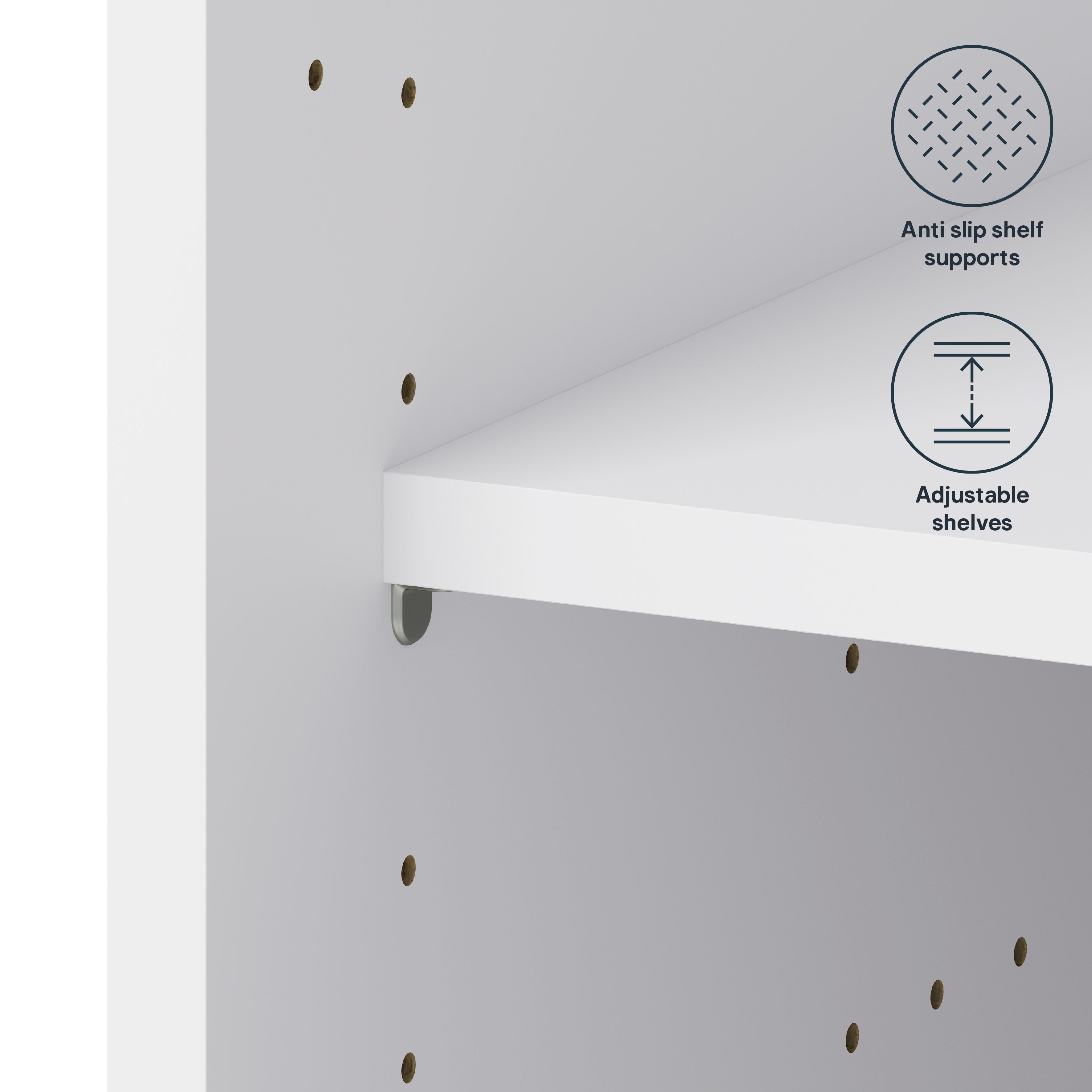 GoodHome Caraway White Base unit, (W)400mm