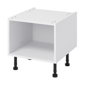 GoodHome Caraway White Half height Base unit, (W)500mm