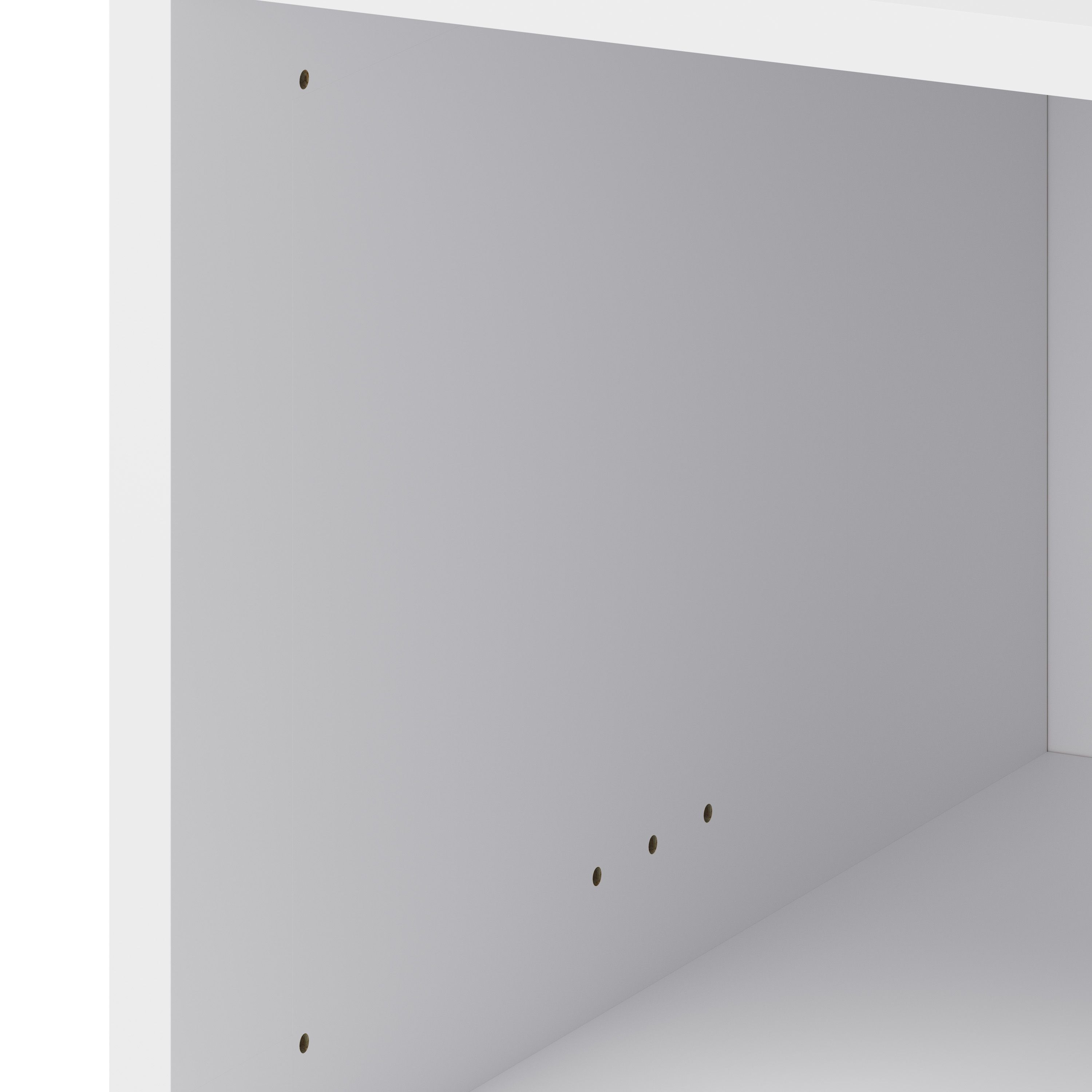 GoodHome Caraway White Half height Base unit, (W)500mm