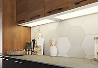GoodHome Caraway White Mains-powered LED Cool white & warm white Cabinet light IP20 (W)764mm