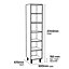 GoodHome Caraway White Tall Larder cabinet, (W)500mm