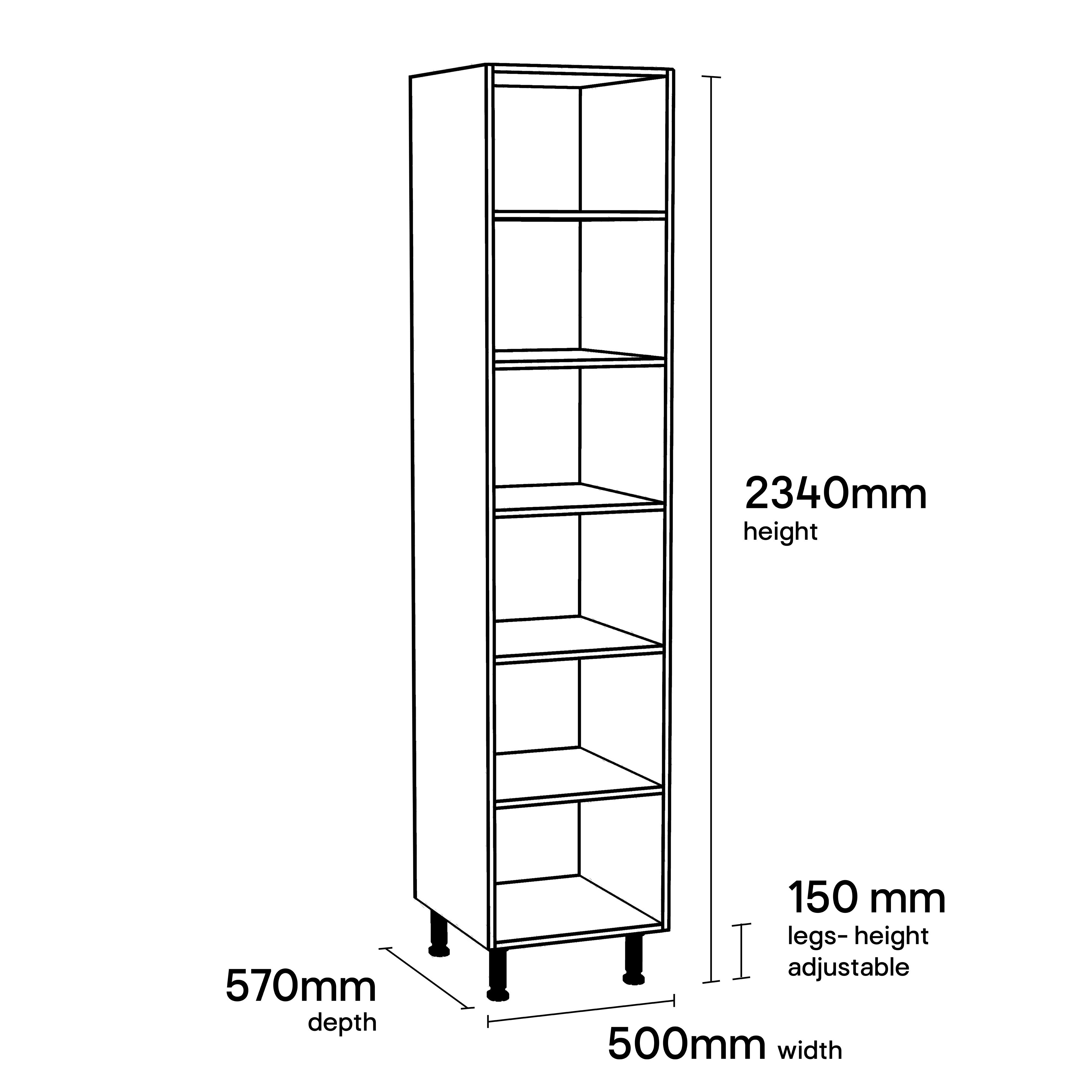 B and q tall larder deals unit