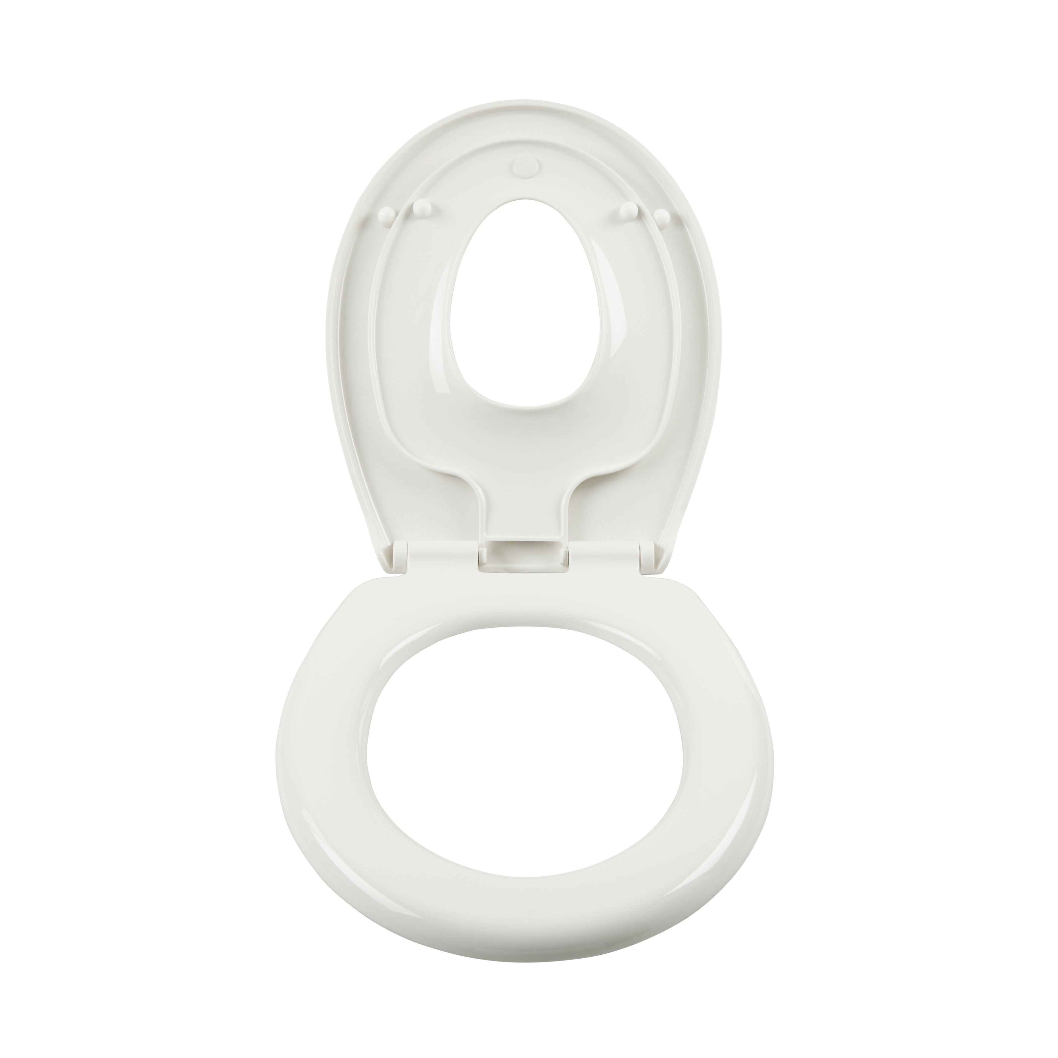 GoodHome Carilo White Round Family Soft close Toilet seat