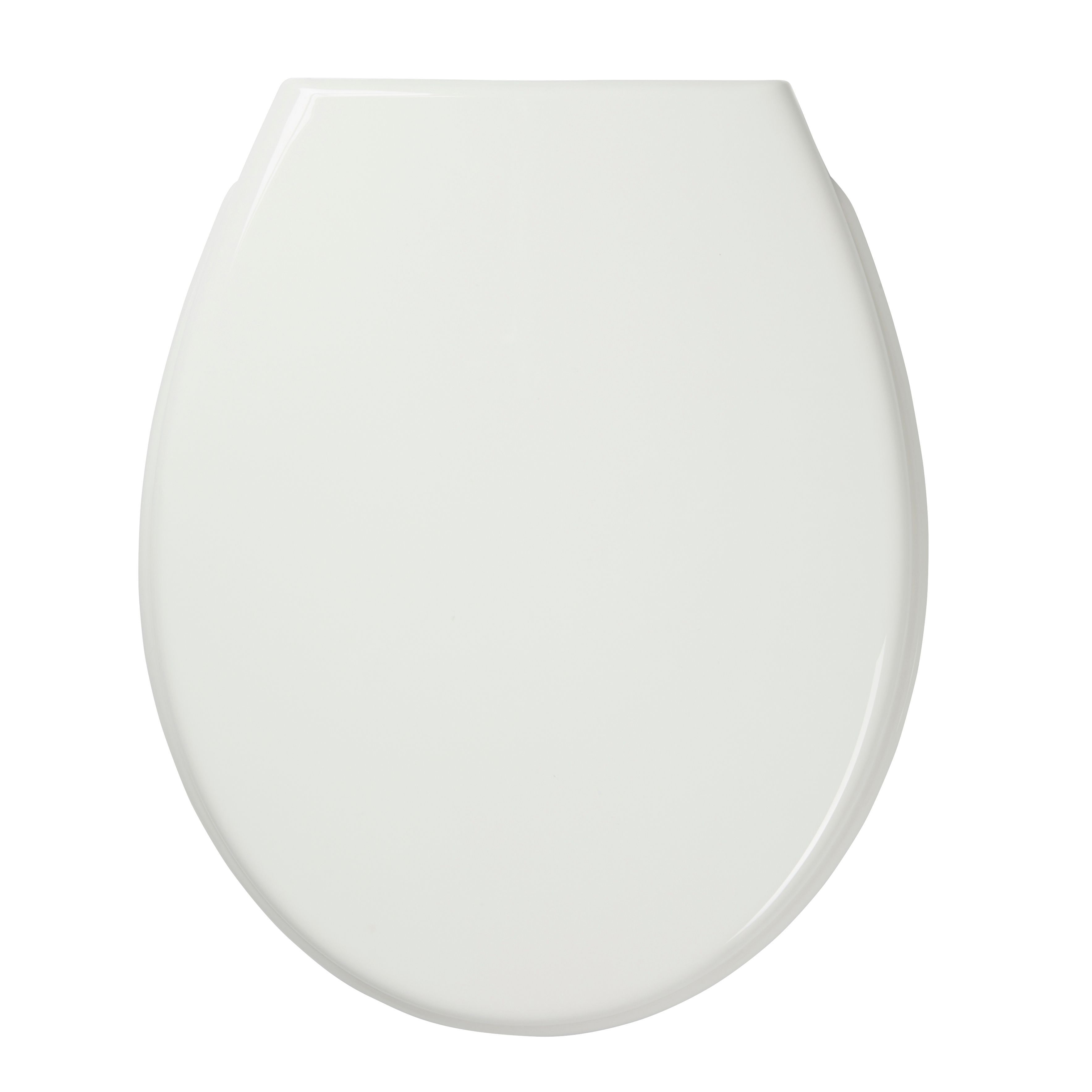 GoodHome Carilo White Round Family Soft close Toilet seat