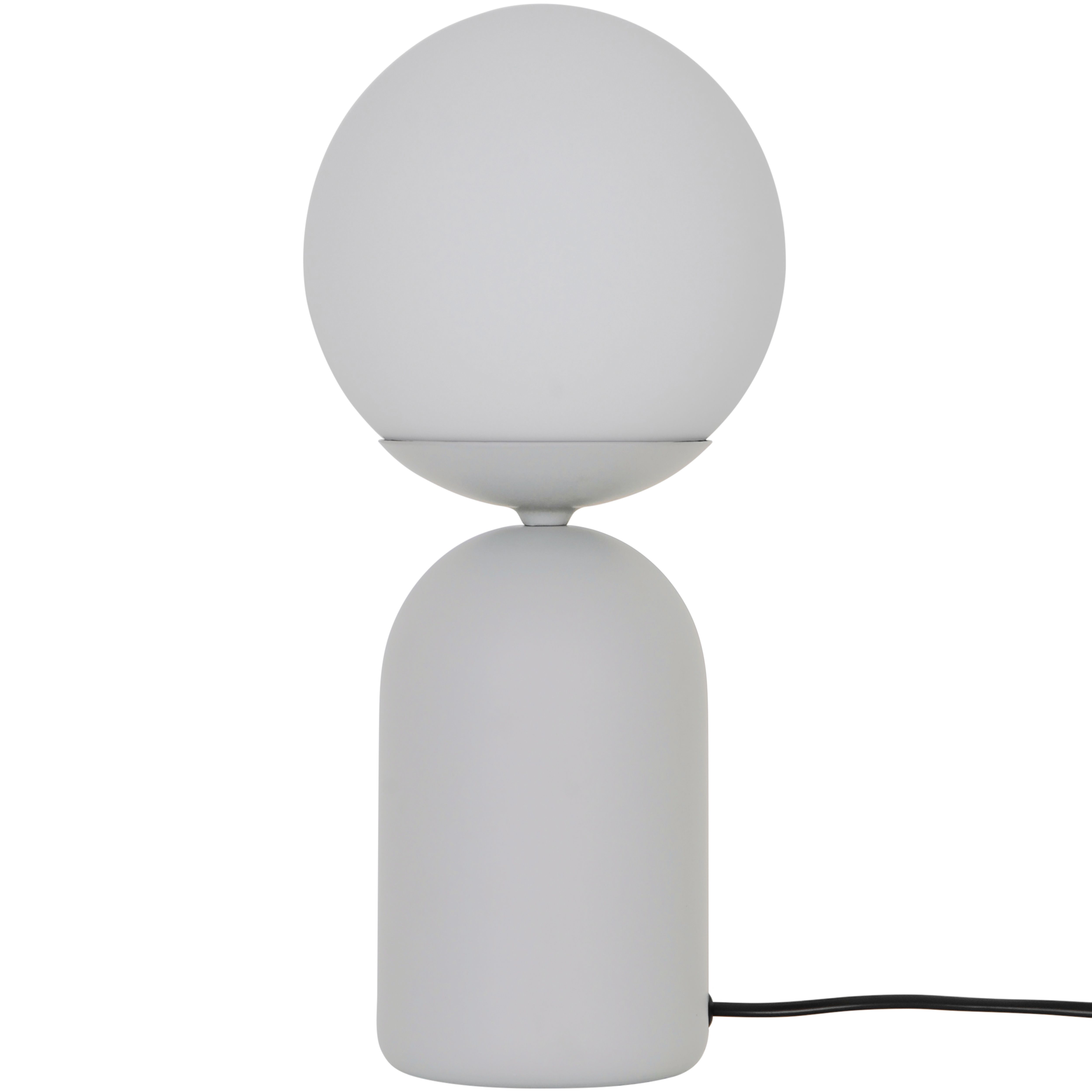 GoodHome Carterton Modern Round Matt Grey Table lamp