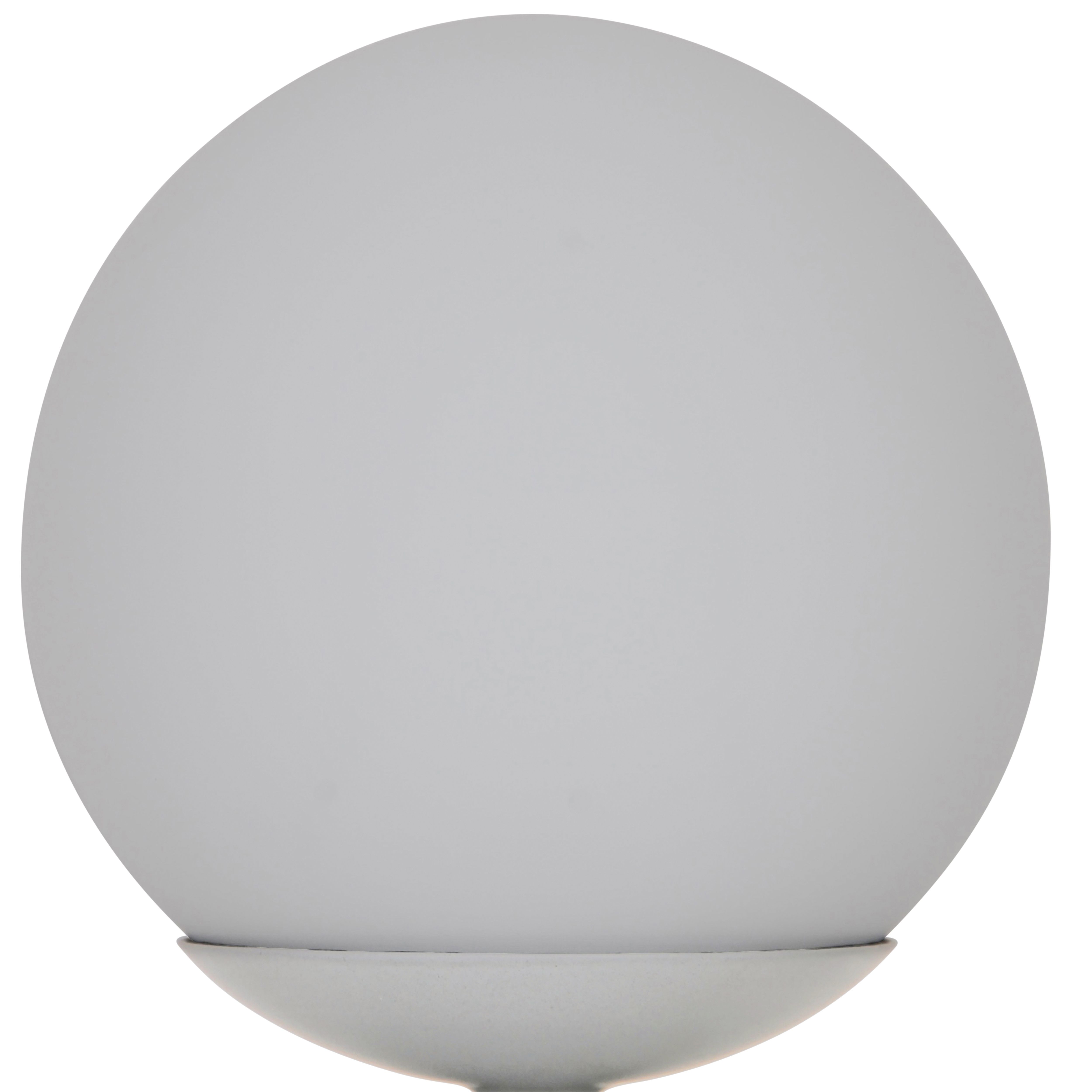 GoodHome Carterton Modern Round Matt Grey Table lamp
