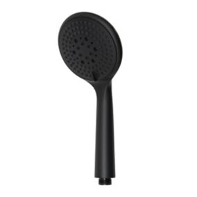 GoodHome Cavally 3-spray pattern Black Shower head