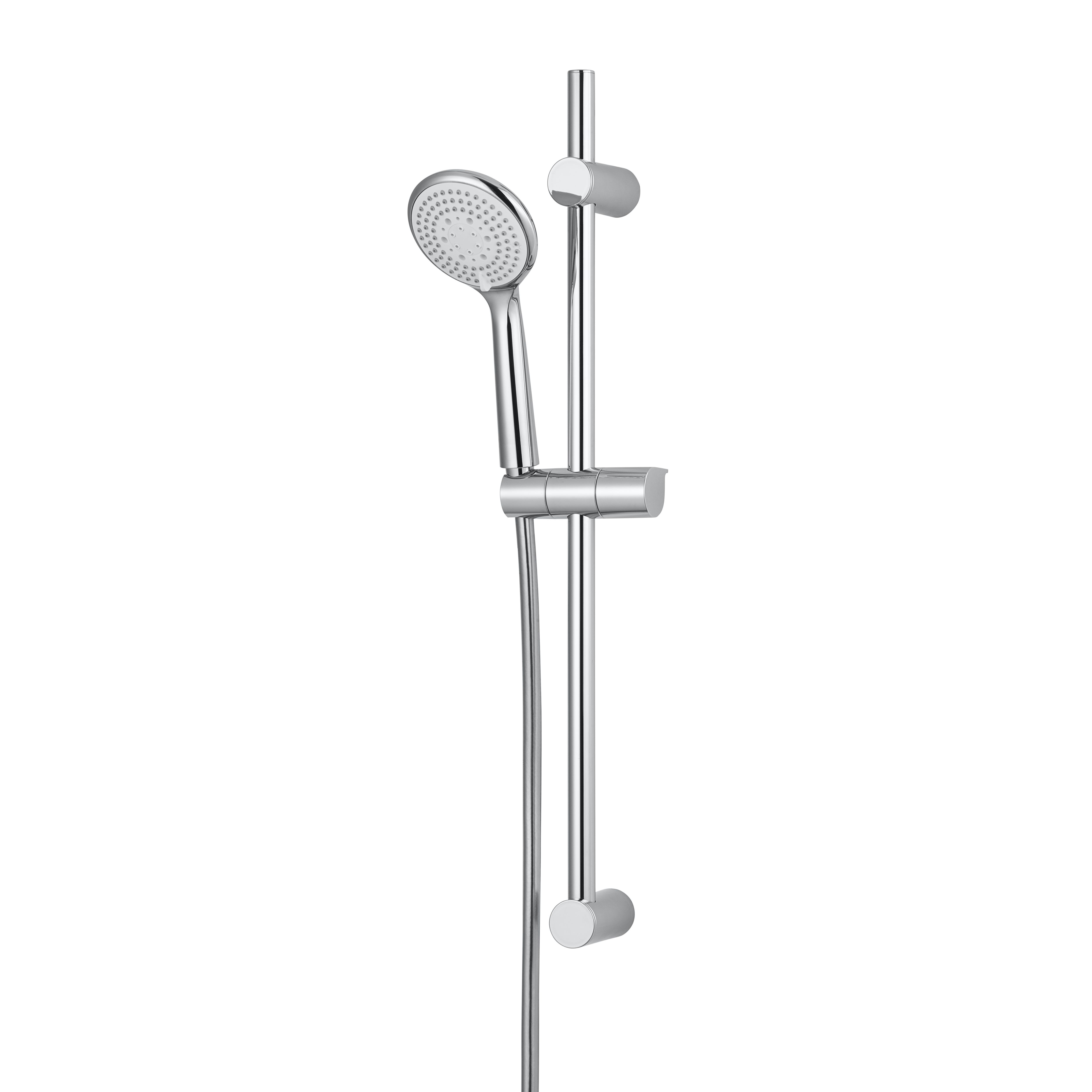 GoodHome Cavally Chrome effect 3-spray pattern Shower kit