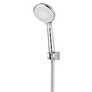 GoodHome Cavally Chrome effect Chrome-plated Shower kit