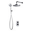 GoodHome Cavally Chrome effect Recessed Diverter Shower