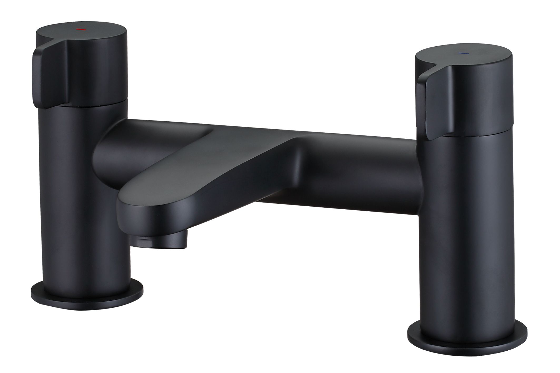 GoodHome Cavally Matt Deck-mounted Manual Single Bath Filler Tap