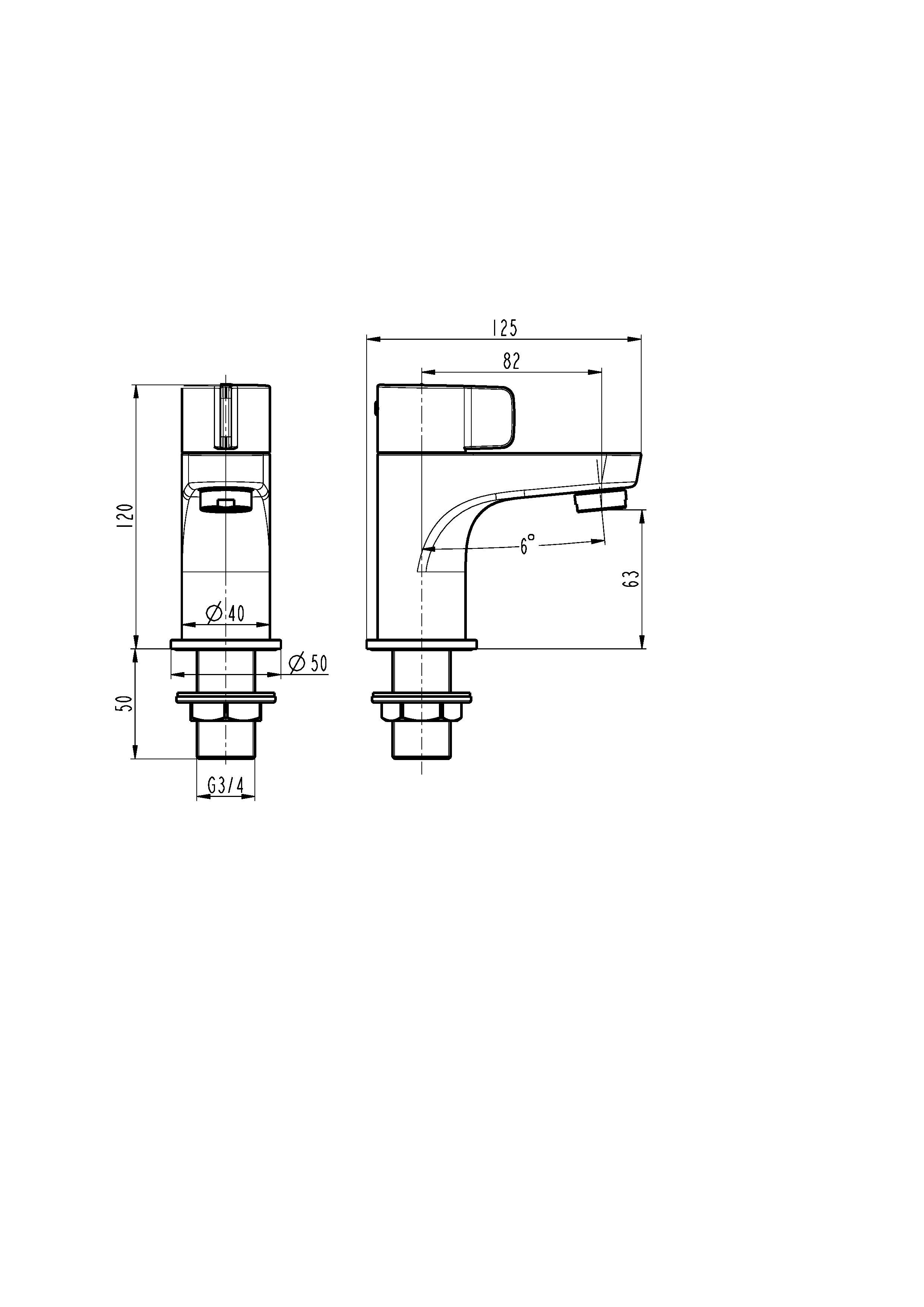 GoodHome Cavally Nickel effect Bath Pillar Tap, Pair
